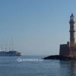 Εντυπωσιακό θέαμα στα Χανιά: Το πεντάρτιο Club Med 2 έξω από το Ενετικό Λιμάνι