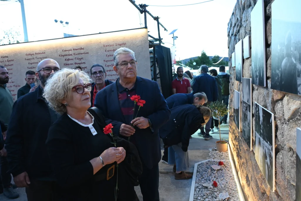Μάγδα Φύσσα και Δημήτρης Κουτσούμπας μαζί στο Φεστιβάλ ΚΝΕ – Η στιγμή που συγκίνησε