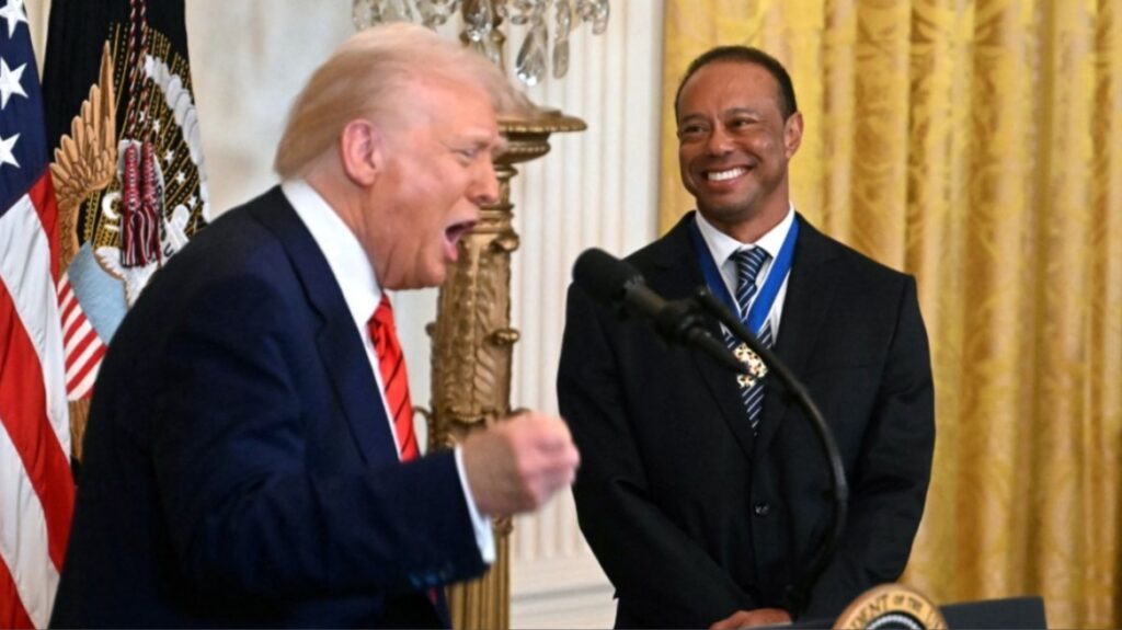 tiger woods trump Viral Greece