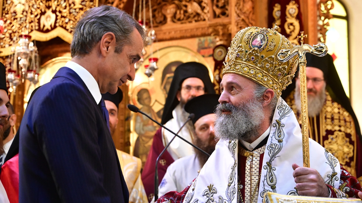 Μητσοτάκης στον Άγιο Δημήτριο: Τα συγχαρητήρια για τη Μονή Σινά